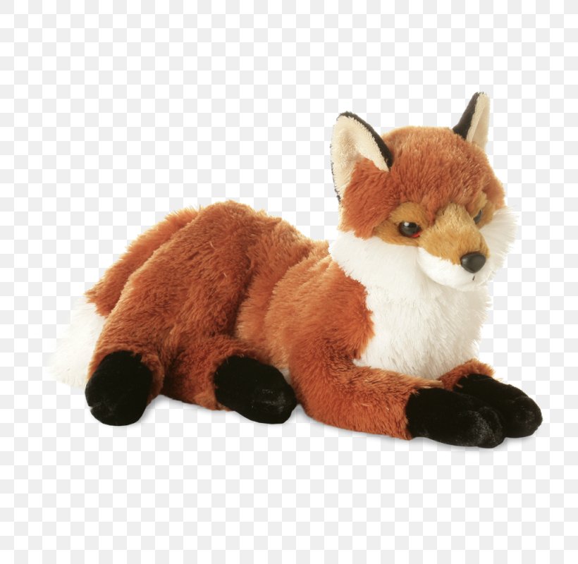 Red Fox Stuffed Animals & Cuddly Toys Plush, PNG, 800x800px, Watercolor, Cartoon, Flower, Frame, Heart Download Free