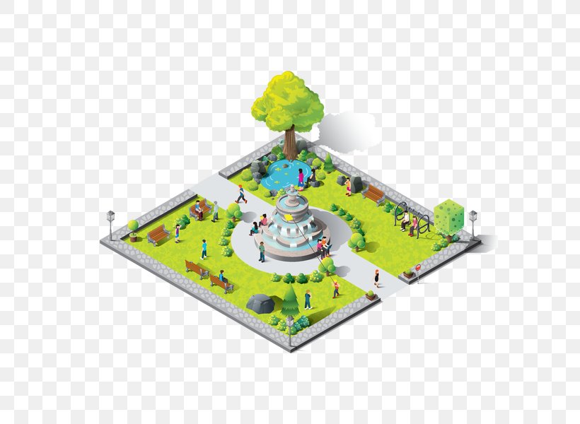 Urban Park Isometric Projection Building, PNG, 600x600px, Urban Park, Building, Isometric Projection, Park, Perspective Download Free