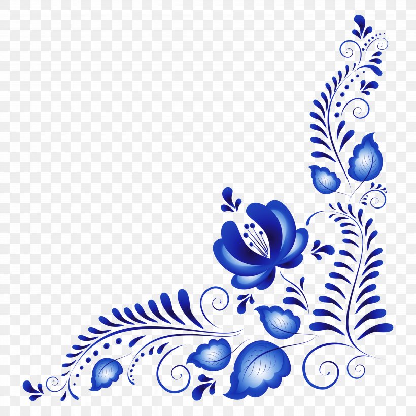 Blue Flower Clip Art, PNG, 5315x5315px, Blue, Area, Artwork, Black And White, Color Download Free
