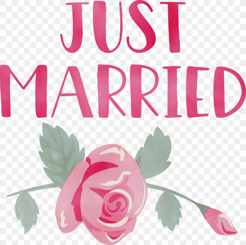 Floral Design, PNG, 3000x2982px, Just Married, Cricut, Floral Design, Idea, Paint Download Free