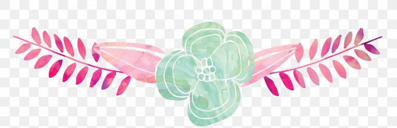 Green Flower Desktop Wallpaper, PNG, 4849x1562px, Watercolor, Cartoon, Flower, Frame, Heart Download Free