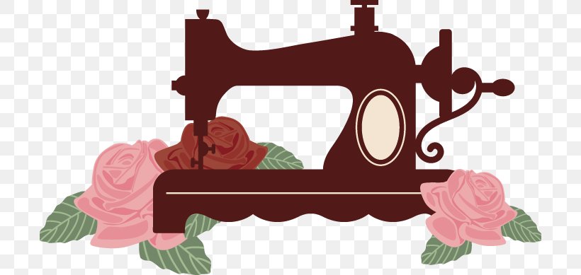 Sewing Machine Silhouette Clip Art, PNG, 708x389px, Sewing Machine, Brand, Craft, Flower, Janome Download Free