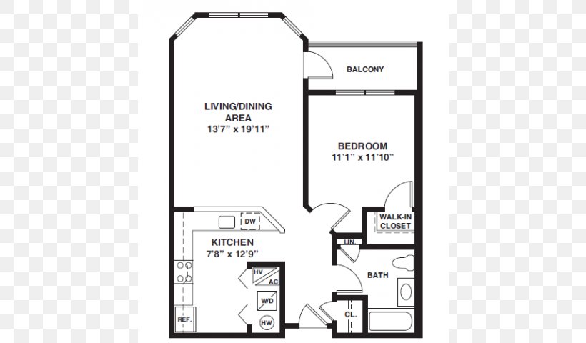 The Luke Apartments Renting Floor Plan Studio Apartment, PNG, 640x480px, Apartment, Area, Bed, Diagram, Drawing Download Free