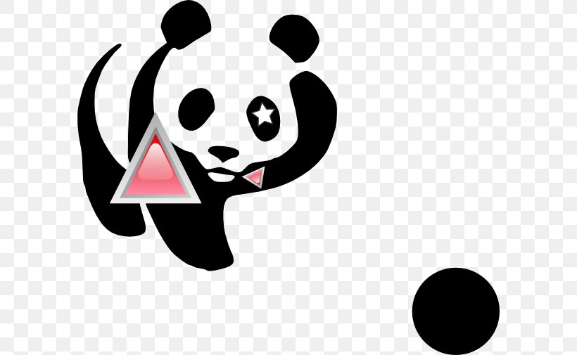 Giant Panda Bear Clip Art T-shirt Animal, PNG, 600x505px, Giant Panda, Animal, Artwork, Bear, Black Download Free