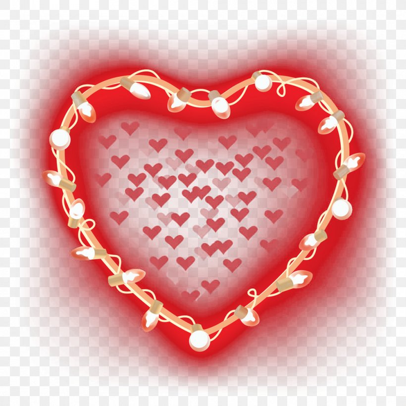 Lighting Love Red, PNG, 1000x1000px, Light, Electric Light, Heart, Led Lamp, Light Fixture Download Free