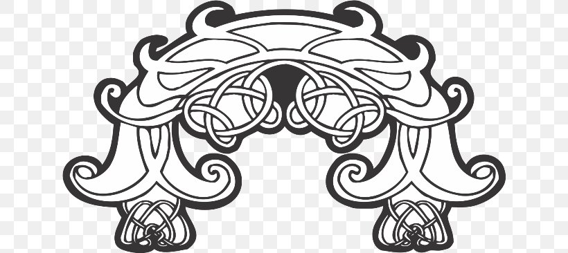 Ornament Drawing Line Art, PNG, 640x366px, Ornament, Artwork, Black And White, Celtic Knot, Drawing Download Free
