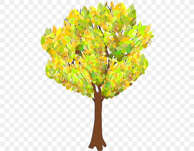 Tree Autumn Branch Clip Art, PNG, 487x640px, Tree, Arecaceae, Autumn, Autumn Leaf Color, Branch Download Free