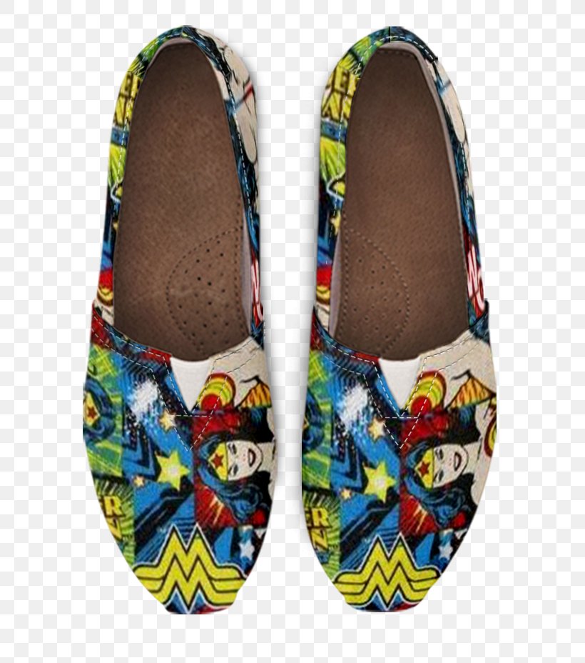 Wonder Woman Flip-flops High-heeled Shoe Slipper, PNG, 646x928px, Watercolor, Cartoon, Flower, Frame, Heart Download Free