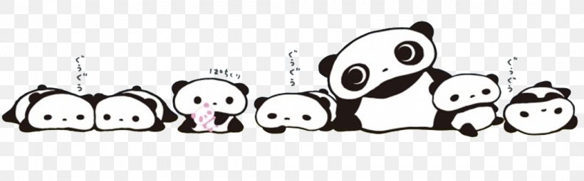 Giant Panda Tarepanda Baby Pandas Bear, PNG, 1080x337px, Giant Panda, Area, Baby Pandas, Bear, Black Download Free