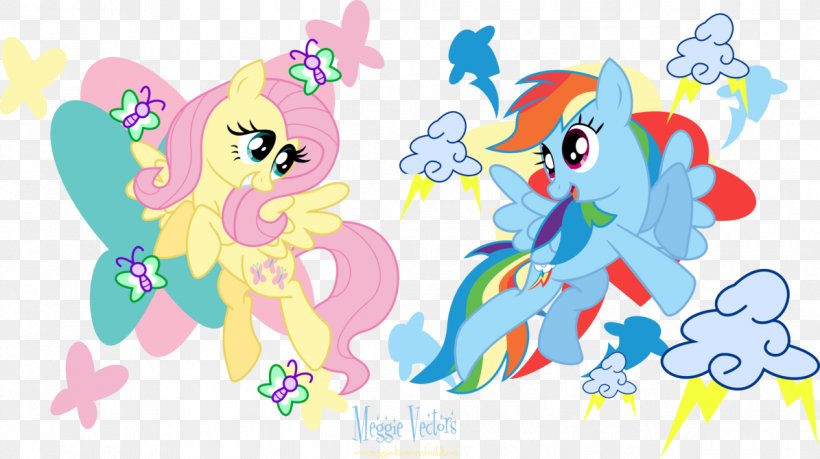 Rainbow Dash Fluttershy Rarity Pinkie Pie Pony, PNG, 1195x669px, Watercolor, Cartoon, Flower, Frame, Heart Download Free