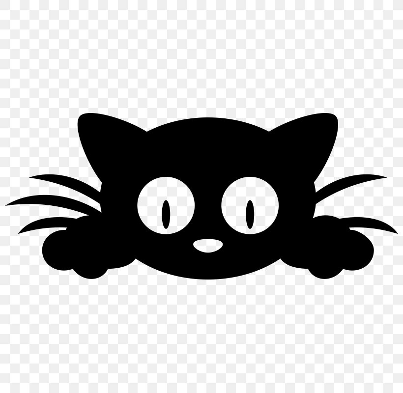 Sticker Cat Wall Decal, PNG, 800x800px, Sticker, Adhesive, Bat, Black, Black And White Download Free