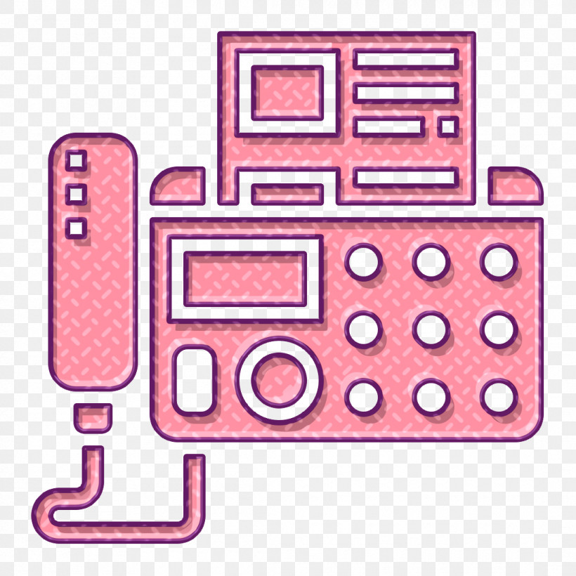 Fax Icon Business Essential Icon, PNG, 1090x1090px, Fax Icon, Business Essential Icon, Line, Pink Download Free