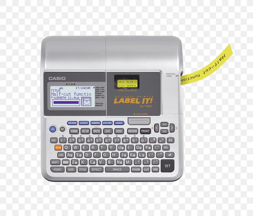 Label Printer Paper Casio KL 60, PNG, 700x700px, Label Printer, Barcode, Barcode Printer, Casio, Casio Kl 60 Download Free