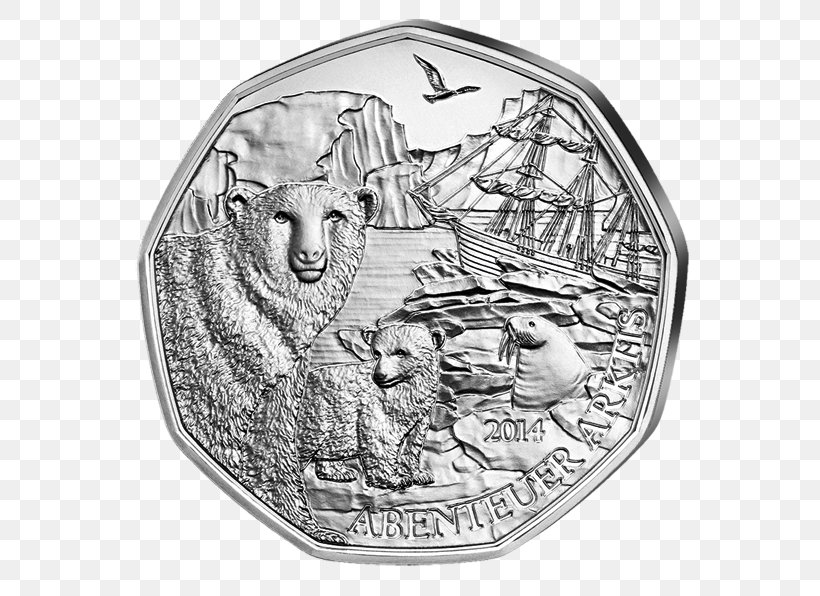 Silver Coin Silver Coin Austria Euro Coins, PNG, 600x596px, Coin, Apmex, Austria, Black And White, Coin Collecting Download Free