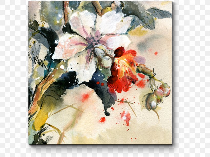 Watercolor Painting Orchids Art Paper, PNG, 1400x1050px, Watercolor Painting, Art, Artwork, Blossom, Branch Download Free