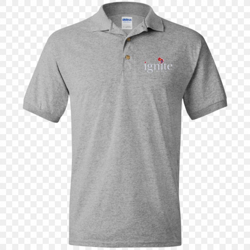 T-shirt Polo Shirt Gildan Activewear Placket, PNG, 1024x1024px, Tshirt, Active Shirt, Button, Clothing, Collar Download Free