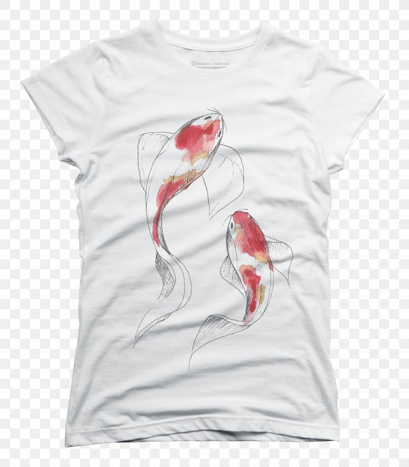 T-shirt Watercolor Painting Koi Art, PNG, 2100x2400px, Tshirt, Art, Art Museum, Color, Design By Humans Download Free