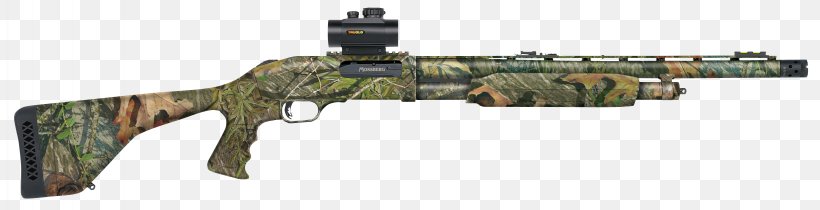 Gun Barrel Firearm Mossberg 500 Shotgun Hunting, PNG, 3272x840px, Watercolor, Cartoon, Flower, Frame, Heart Download Free