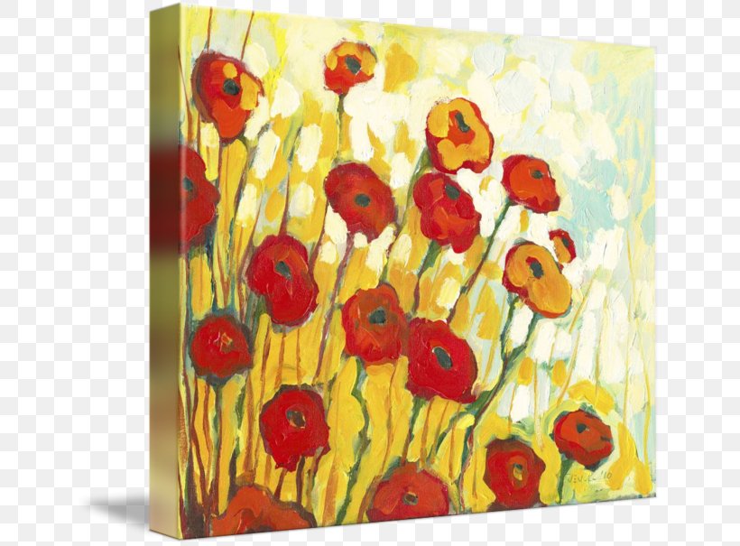 Poppies Art Painting Canvas Print, PNG, 650x605px, Poppies, Acrylic Paint, Art, Artist, Artwork Download Free
