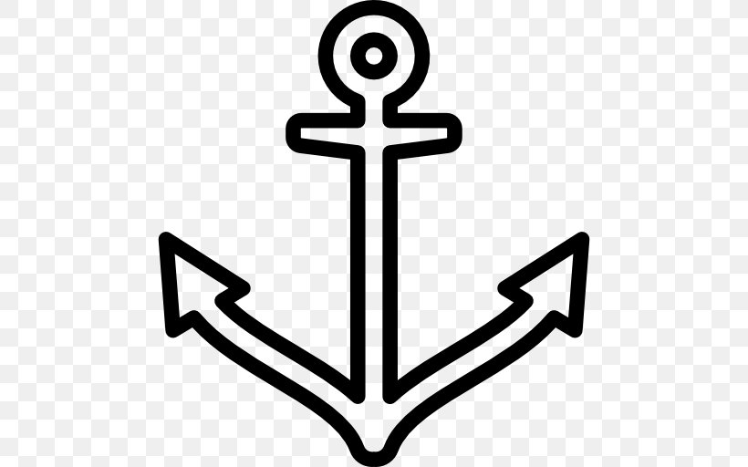 T-shirt Anchor Boat Clip Art, PNG, 512x512px, Tshirt, Anchor, Black And White, Boat, Cotton Download Free