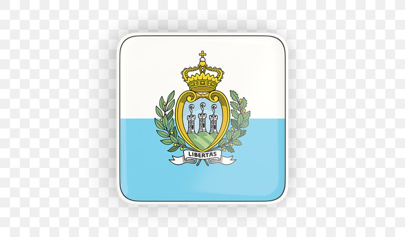 Flag Of San Marino Italy Flags Of The World, PNG, 640x480px, San Marino, Brand, Coat Of Arms Of San Marino, Crest, Emblem Download Free