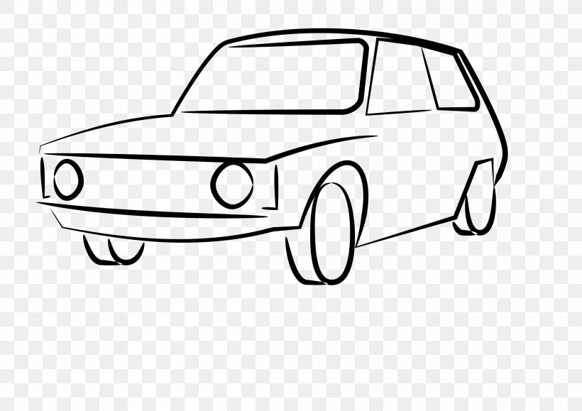 Car Hatchback Syrena 110 Clip Art, PNG, 2400x1697px, Car, Automotive Design, Automotive Exterior, Black And White, Brand Download Free