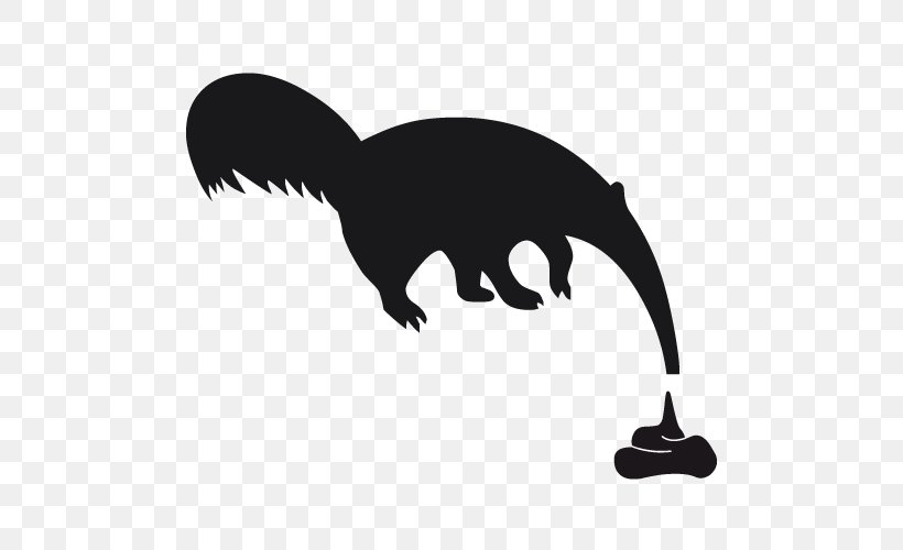 Anteater Silhouette Aardvark Clip Art, PNG, 500x500px, Anteater, Aardvark, Animal, Ant, Ant And The Aardvark Download Free