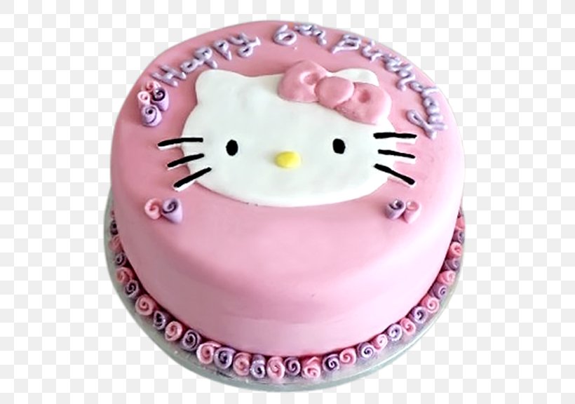 Cupcake Hello Kitty Frosting & Icing Tart Cake Decorating, PNG, 576x576px, Cupcake, Birthday, Birthday Cake, Buttercream, Cake Download Free