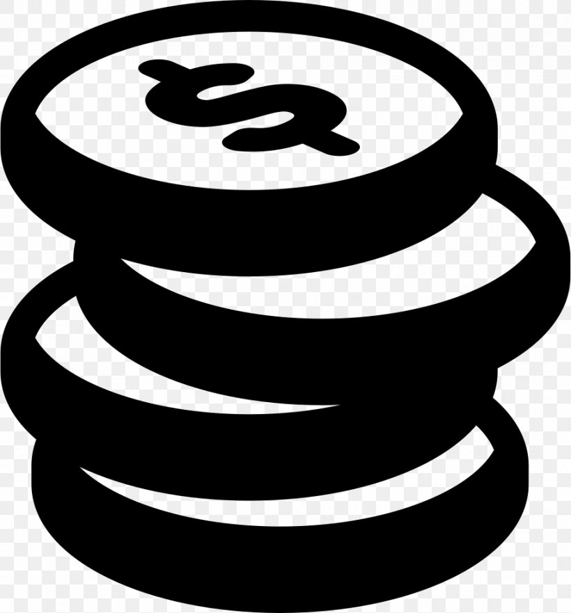 Dollar Coin Dollar Sign, PNG, 912x980px, Coin, Artwork, Black And White, Currency, Currency Symbol Download Free