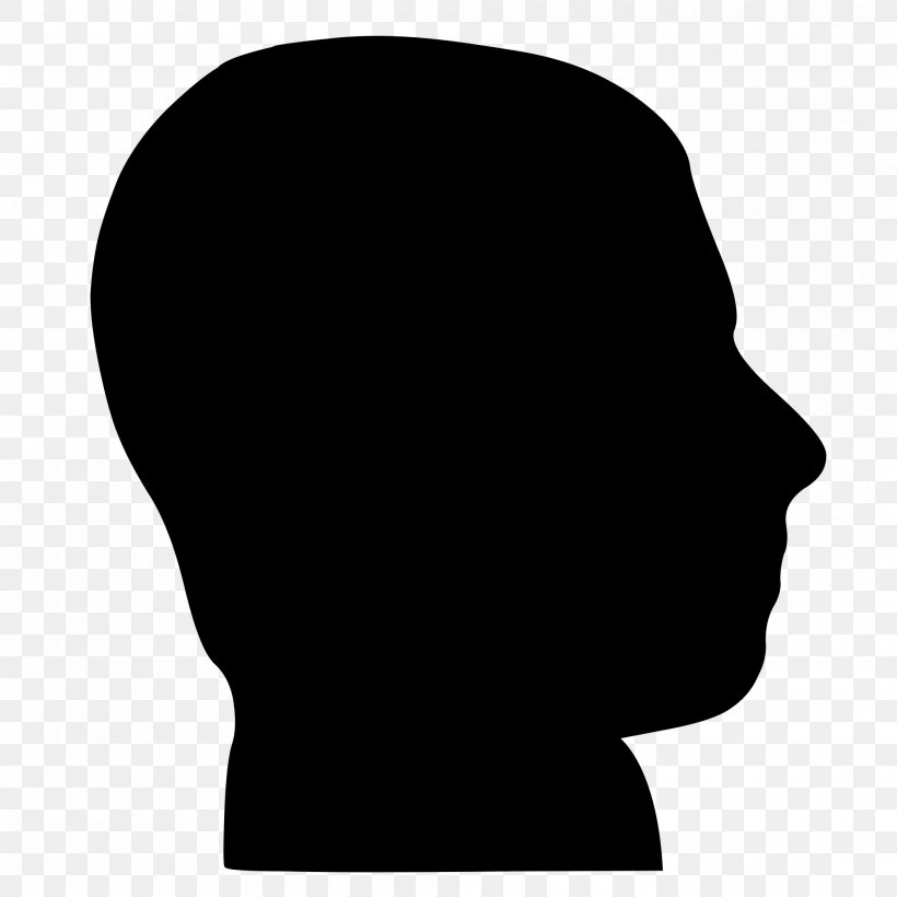 Silhouette Human Head Nose, PNG, 2000x2000px, Silhouette, Black, Brain, Face, Forehead Download Free