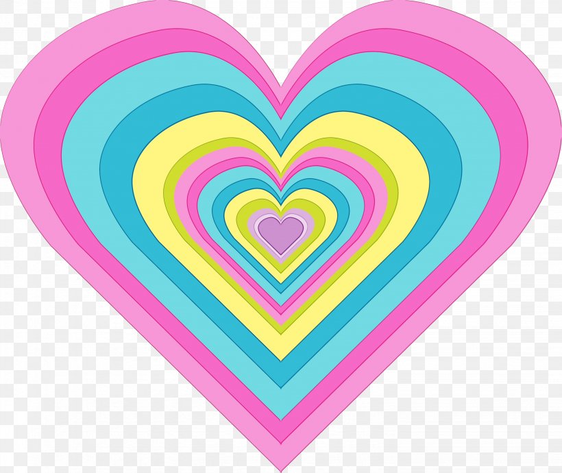 Heart Pink Line Pattern Magenta, PNG, 2863x2410px, Watercolor, Heart, Love, Magenta, Paint Download Free