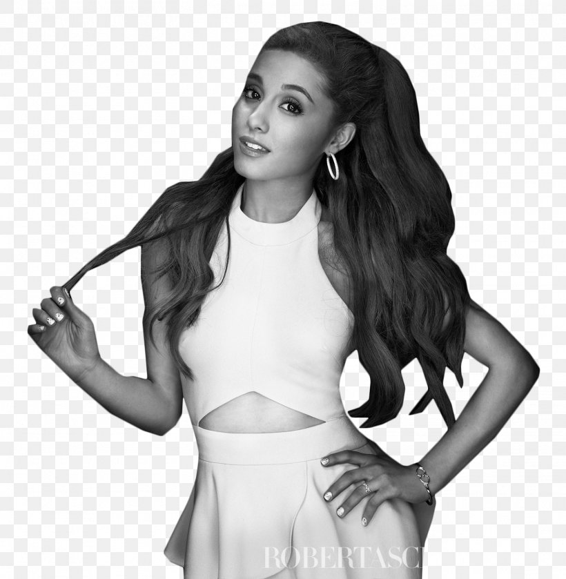 Ariana Grande Black And White Photography, PNG, 1562x1600px, Watercolor, Cartoon, Flower, Frame, Heart Download Free