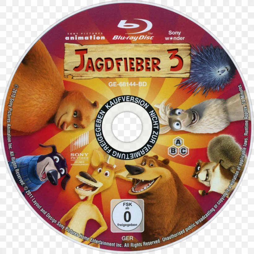 Blu-ray Disc DVD Open Season Film Animation, PNG, 1000x1000px, Bluray Disc, Animation, Compact Disc, Dubbing, Dvd Download Free