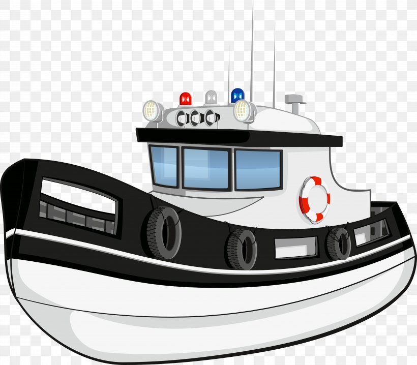 Cartoon Police Watercraft Illustration, PNG, 4860x4259px, Cartoon, Automotive Design, Boat, Drawing, Embroidery Download Free