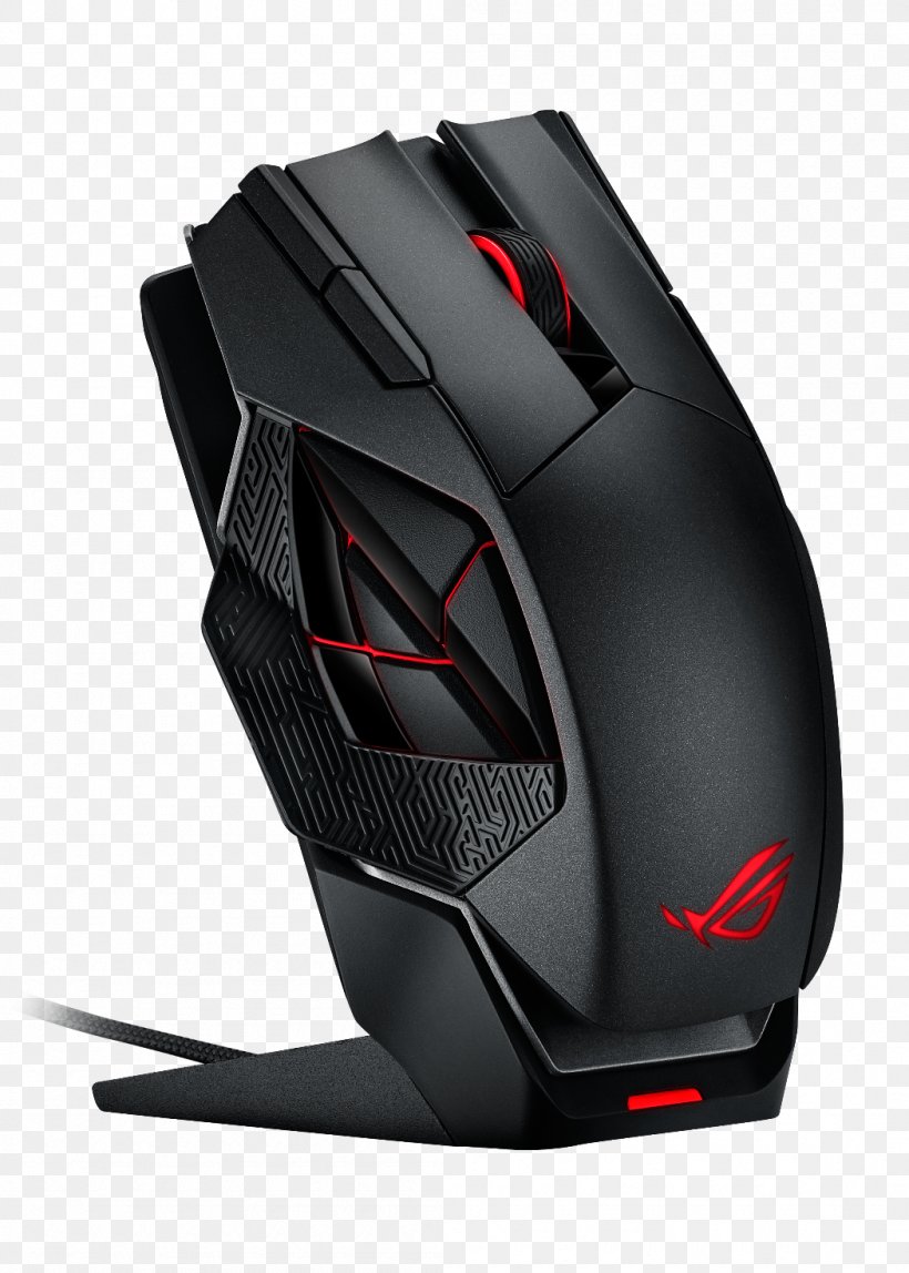 Computer Mouse Gaming Mouse ROG Spatha Republic Of Gamers Computer Keyboard ASUS, PNG, 1050x1470px, Computer Mouse, Asus, Automotive Design, Bicycle Helmet, Black Download Free