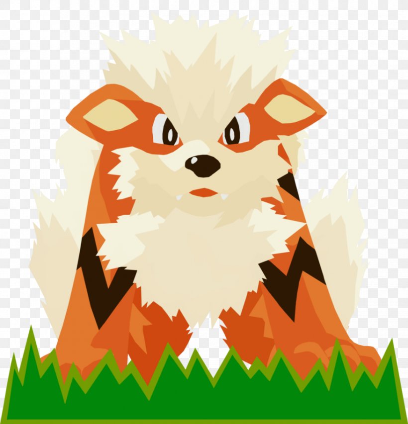 Dog Arcanine Pokémon Image Illustration, PNG, 876x912px, Watercolor, Cartoon, Flower, Frame, Heart Download Free