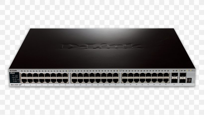 Small Form-factor Pluggable Transceiver Gigabit Ethernet Network Switch Stackable Switch D-Link, PNG, 1664x936px, 10 Gigabit Ethernet, Gigabit Ethernet, Dlink, Electronic Device, Electronics Download Free