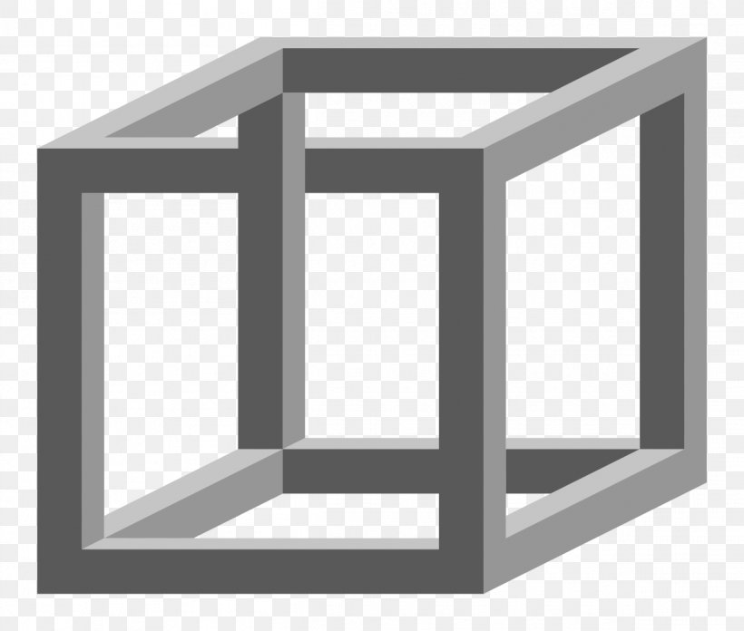 Necker Cube Penrose Triangle Impossible Cube Optical Illusion, PNG, 1205x1024px, Necker Cube, Cube, Daylighting, Drawing, Furniture Download Free