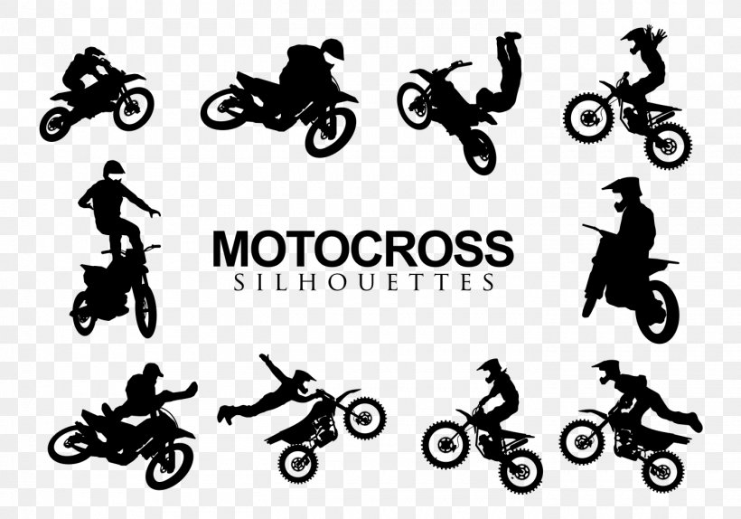 Silhouette Motocross Motorcycle, PNG, 1400x980px, Silhouette, Automotive Design, Bicycle, Black, Black And White Download Free