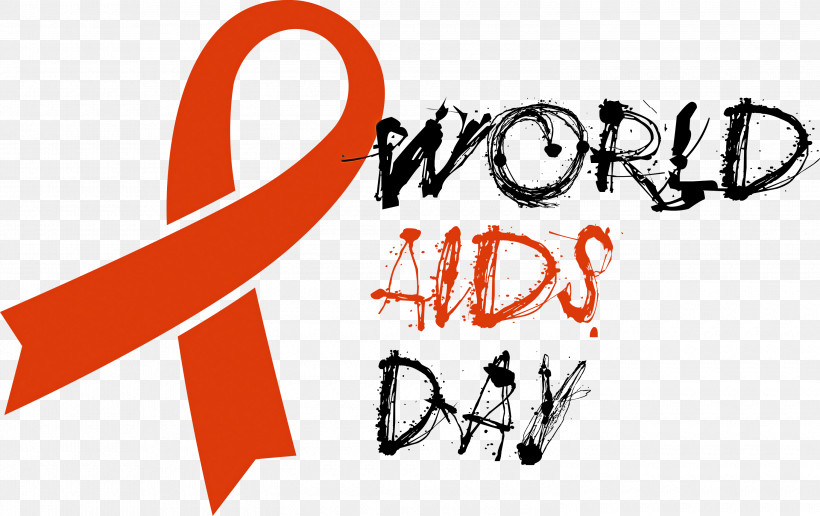 World Aids Day, PNG, 3000x1890px, World Aids Day, Calligraphy, Line, Logo, Text Download Free