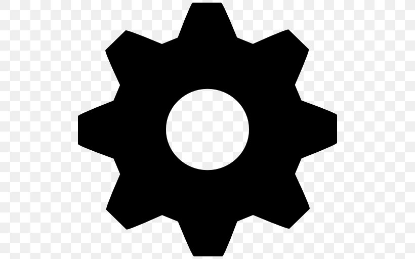Gear Download, PNG, 512x512px, Gear, Black And White, Ios 7, Symbol Download Free