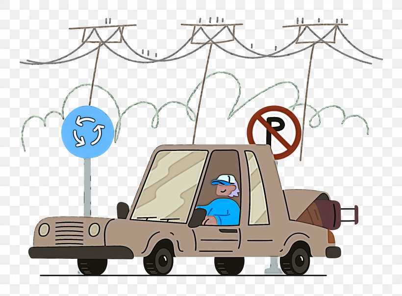 Driving, PNG, 2500x1843px, Driving, Automobile Engineering, Car, Cartoon, Transport Download Free