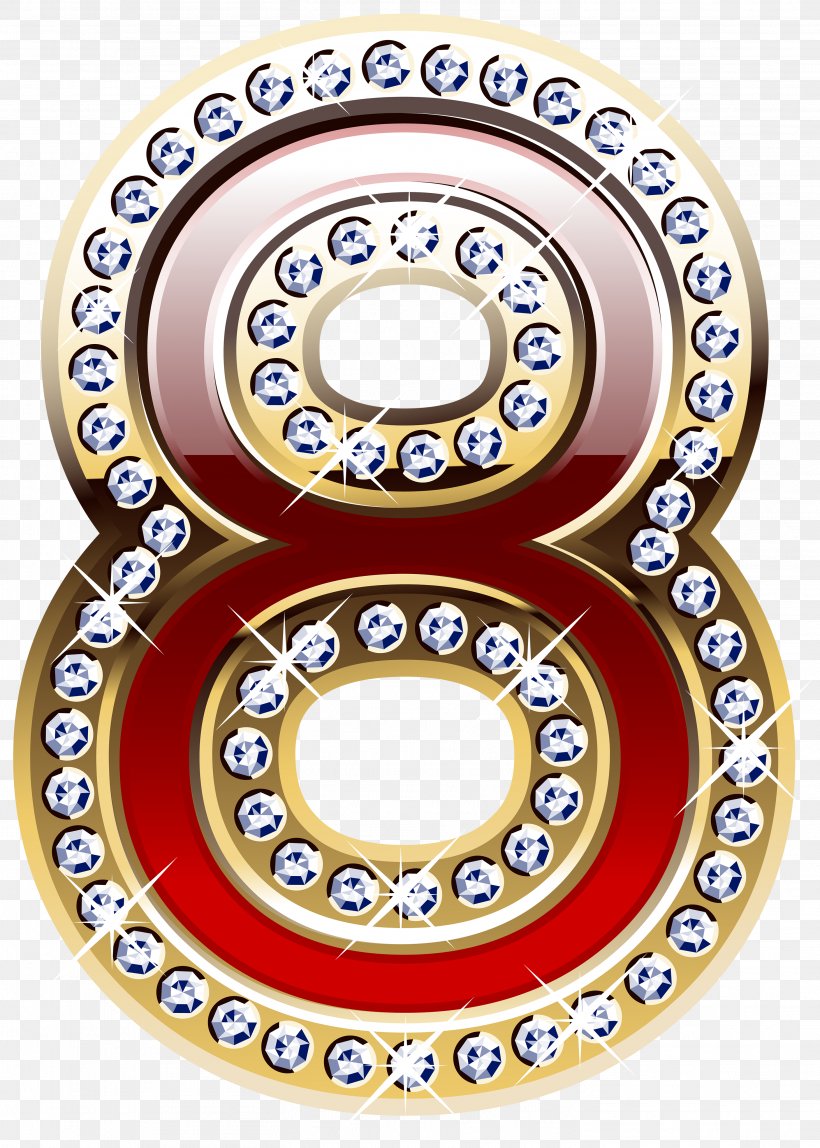 Gold And Red Number Eight Clipart Image, PNG, 2926x4098px, Gold, Area, Cdr, Clutch Part, Material Download Free