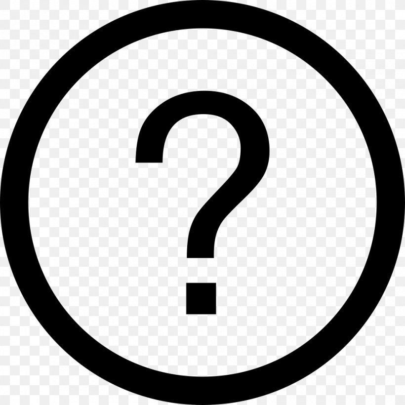 Clip Art Question Mark, PNG, 980x980px, Question Mark, Area, Black And White, Brand, Information Download Free
