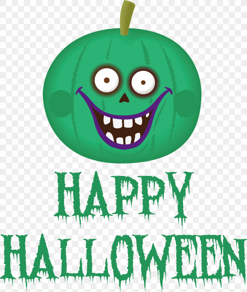 Happy Halloween, PNG, 2537x3000px, Happy Halloween, Fruit, Green, Meter Download Free