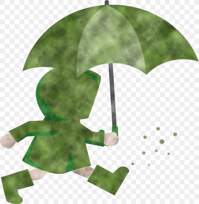 Raining Day Raining Umbrella, PNG, 2923x3000px, Raining Day, Biology, Girl, Green, Leaf Download Free