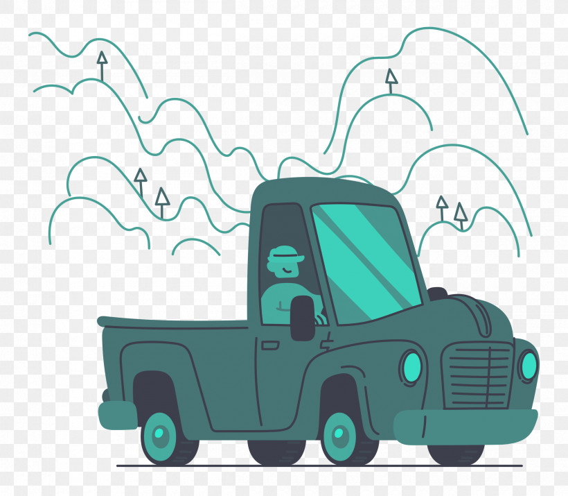 Driving, PNG, 2500x2180px, Driving, Automobile Engineering, Automotive Industry, Cartoon, Green Download Free