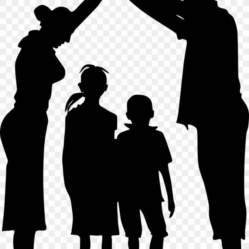 Family Child Silhouette Clip Art, PNG, 1200x1200px, Family, Black, Black And White, Child, Communication Download Free