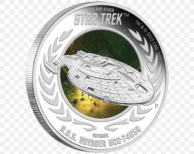 Perth Mint Starship Enterprise Coin USS Enterprise (NCC-1701), PNG, 624x652px, Perth Mint, Bullion, Coin, Currency, Enterprise Download Free