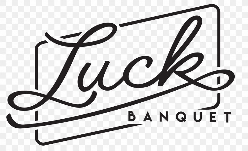 Logo Potluck Banquet Calligraphy, PNG, 2117x1291px, Logo, Area, Banquet, Black And White, Brand Download Free